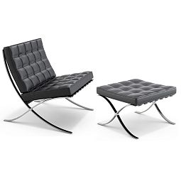Кресло BARCELONA CHAIR чёрный - изображение 4