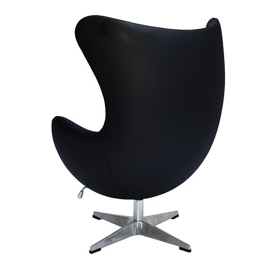 Кресло EGG STYLE CHAIR чёрный, натуральная кожа - изображение 4