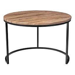 Набор кофейных столиков Tango орех и серый мрамор с чёрными ножками, 2шт - изображение 4