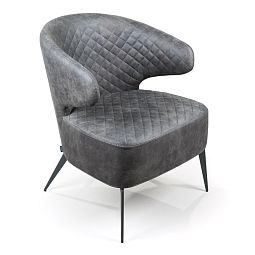 Кресло Richard, замша серый - изображение 1