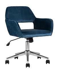 Кресло офисное Ross велюр синий - изображение 1