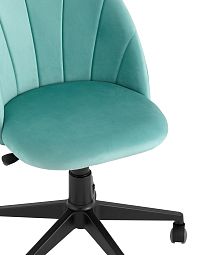 Кресло компьютерное Логан велюр пыльно-голубой - изображение 2