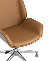Кресло руководителя TopChairs Crown коричневое - изображение 2