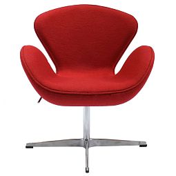 Кресло SWAN CHAIR красный кашемир - изображение 2