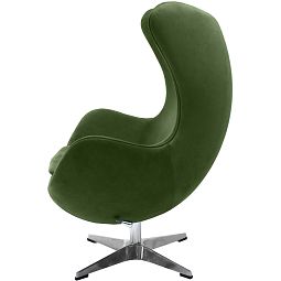 Кресло EGG STYLE CHAIR зеленый, искусственная замша - изображение 3