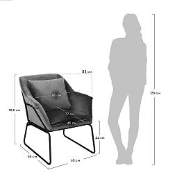 Кресло ALEX тёмно-бирюзовый - изображение 5