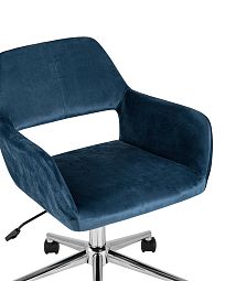 Кресло офисное Ross велюр синий - изображение 2