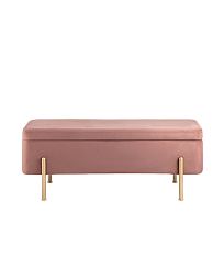 Банкетка Болейн с ящиком велюр розовый - изображение 5