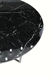 Стол обеденный Баррель F-1375, 110х110х75 см, черный мрамор - изображение 2