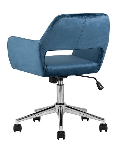 Кресло офисное Ross велюр синий - изображение 6