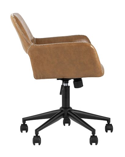 Кресло компьютерное Филиус экокожа коричневый - изображение 3