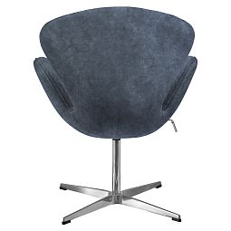 Кресло SWAN STYLE CHAIR тёмно-серый, искусственная замша - изображение 4