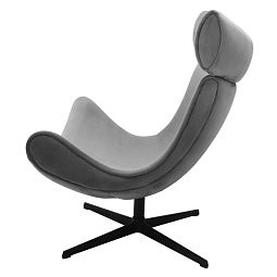 Кресло TORO серый, искусственная замша - изображение 3